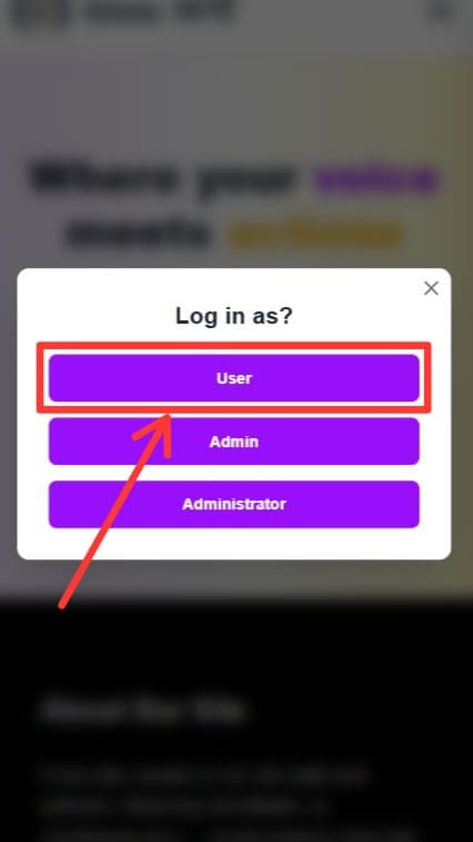 Navigate to Report Issue